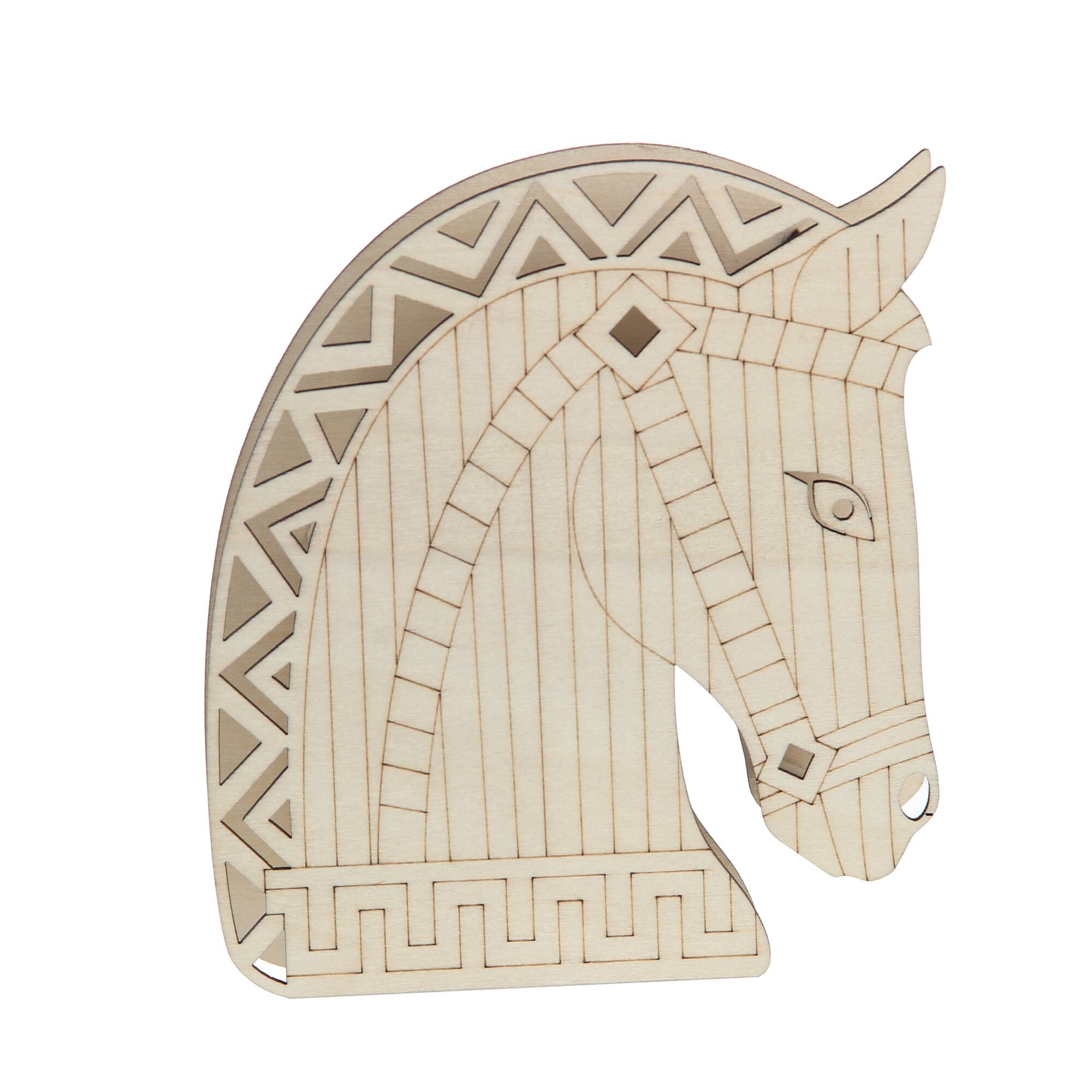Jonathan Adler x Michaels 5.75" Greek Horse DIY LED Wood Décor